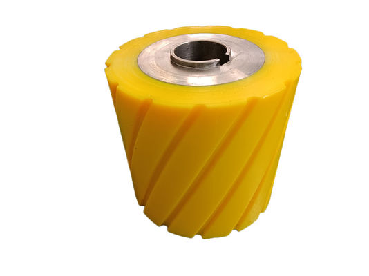 Customized Orange Polyurethane Coated Wheels Apply To Trucks Or Machinery