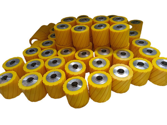 Customized Orange Polyurethane Coated Wheels Apply To Trucks Or Machinery