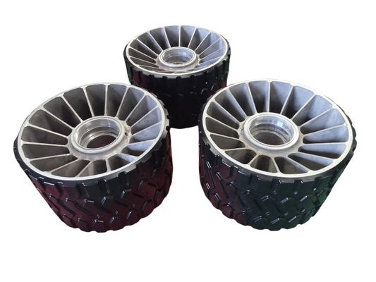95 A Shore Hardness PU Coated Wheels , Polyurethane Heavy Duty Industrial Wheels