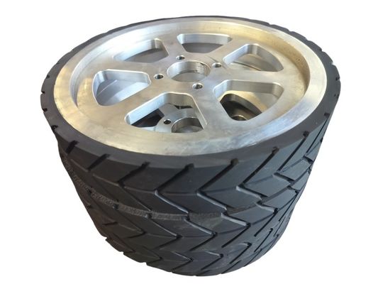 95 A Shore Hardness PU Coated Wheels , Polyurethane Heavy Duty Industrial Wheels