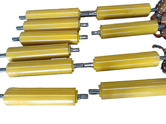Wear Resistant PU Polyurethane Coating Roller 90 A Shore For Conveyor System