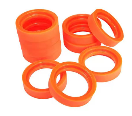 Red &amp; Yellow Color Polyurethane Paper Press Wheel 65 A Hardness Wear Resistant