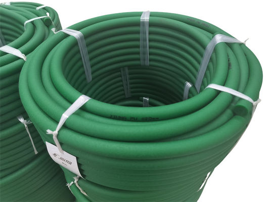 12mm Rough Surface Polyurethane Round Belt Green Color 88A Shore Hardness