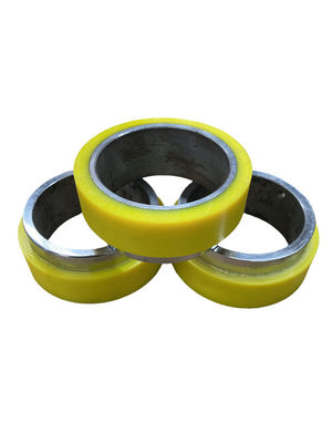 OEM Industrial PU Coated Wheels Heavy Duty Polyurethane Wheels 75-90A Shore