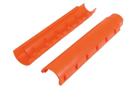 Polyurethane Submarine Cable Protection Duct Red PU Ducting For Underground Cable