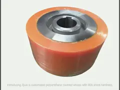 Customized Polyurethane Covered Wheels 90 A Shore Hardness PU Wheel